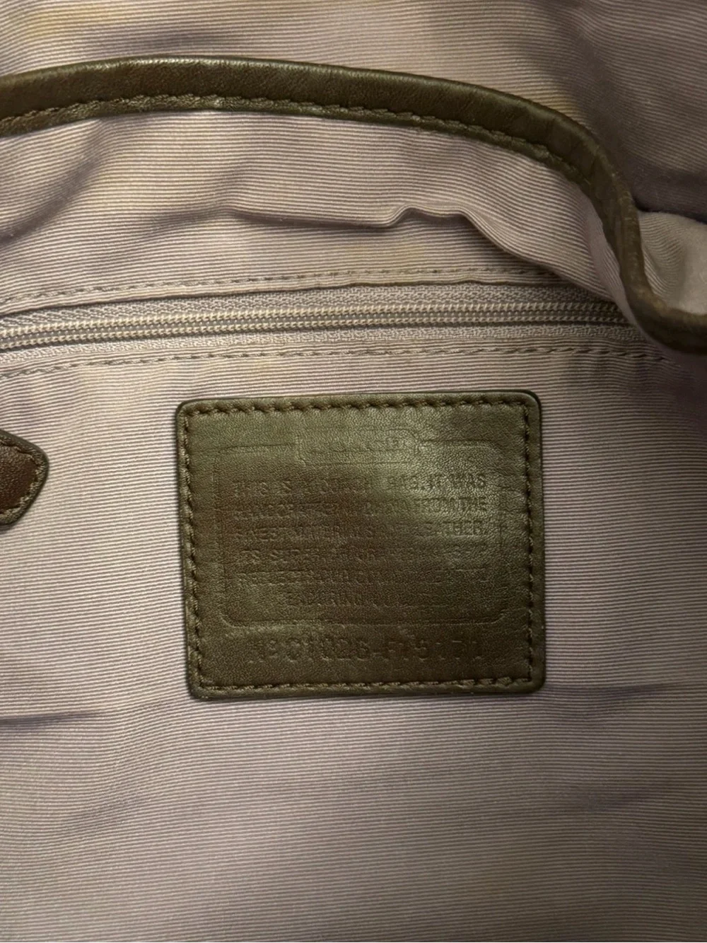 Coach Brown Signature Canvas Hobo with Dark Brown Leather Trim